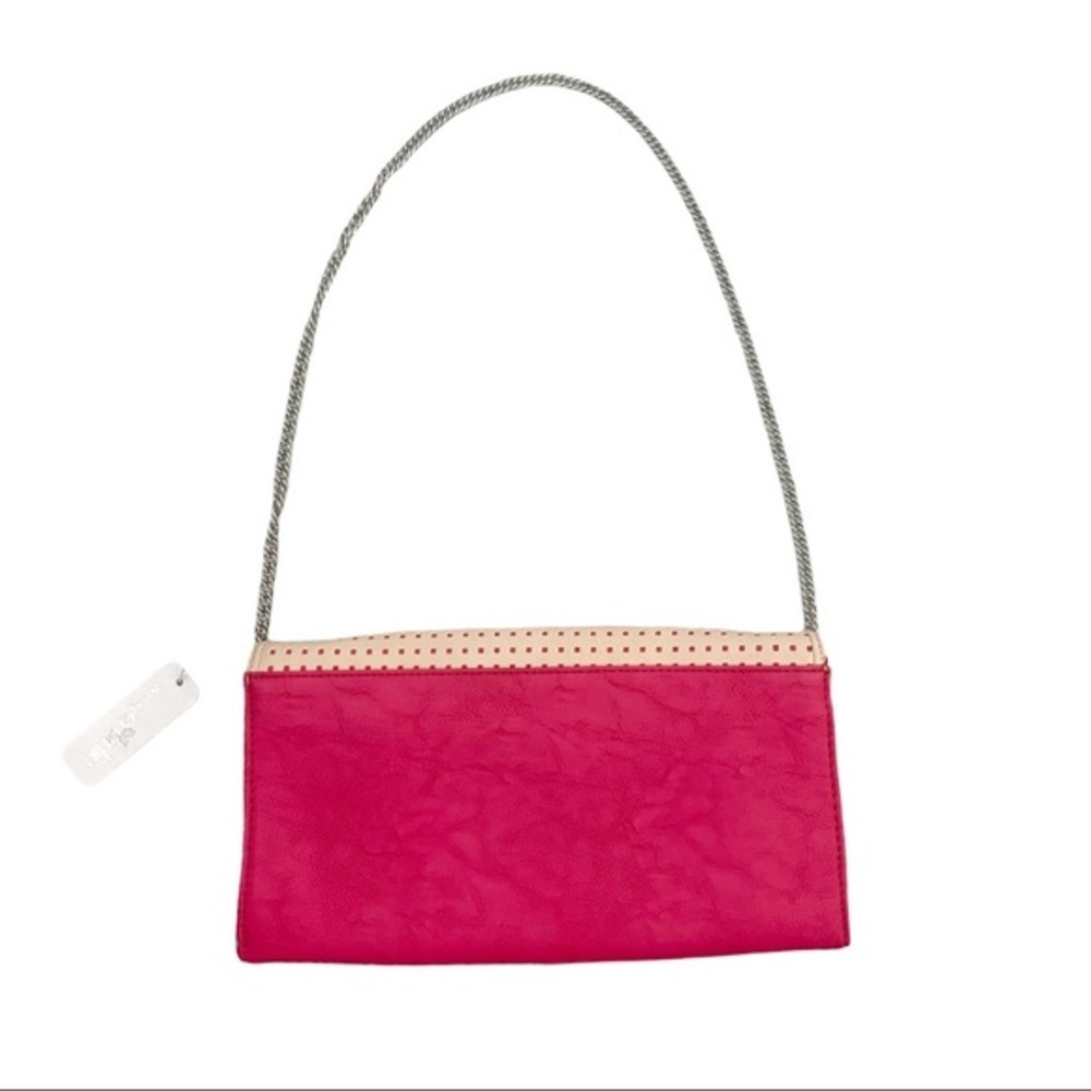 NWT Charming Charlie Yasmin Pink Chain Clutch Purse Women’s - Picture 2 of 14